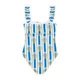 Blue Stripe Women's One Piece