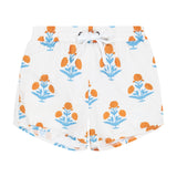 Orange Floral Board Short