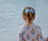 Orange Floral Rash Guard