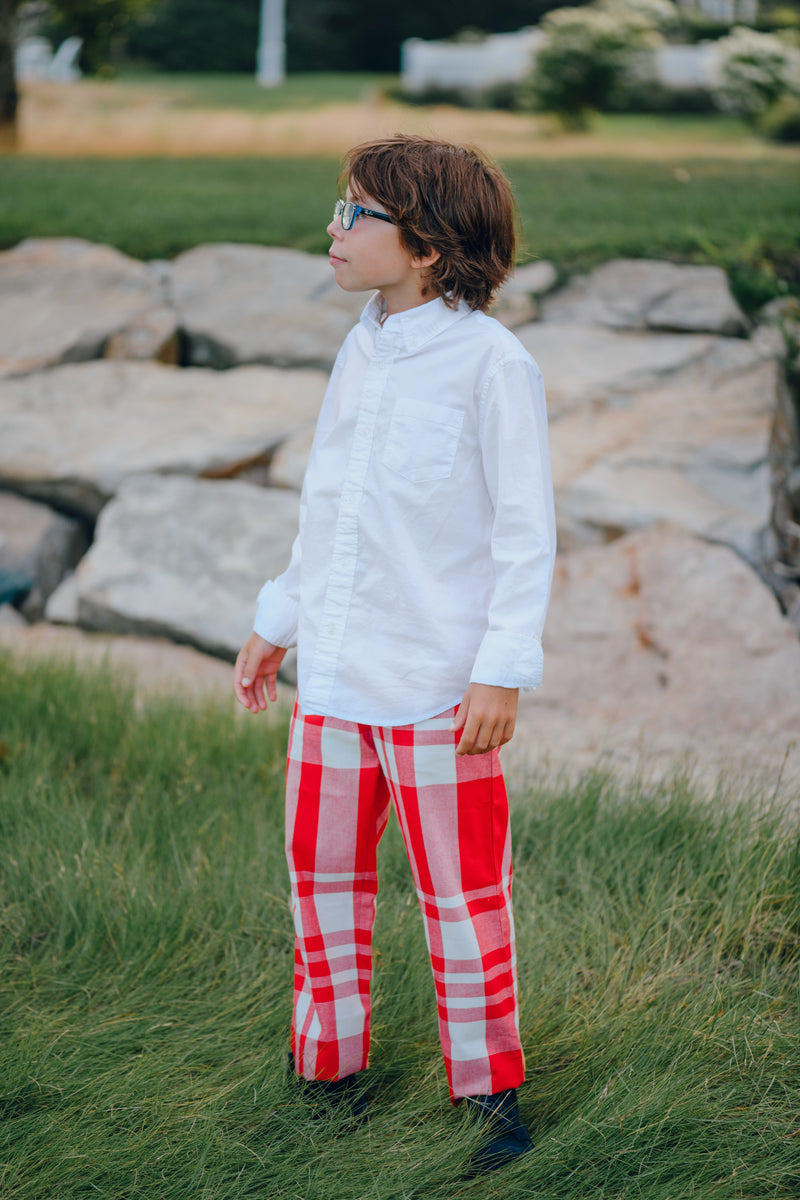 Red Plaid Jack Pant