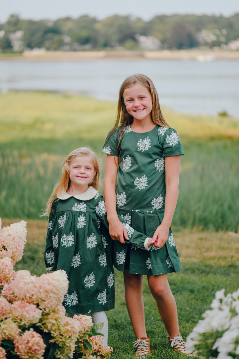 Green Floral Paula Dress