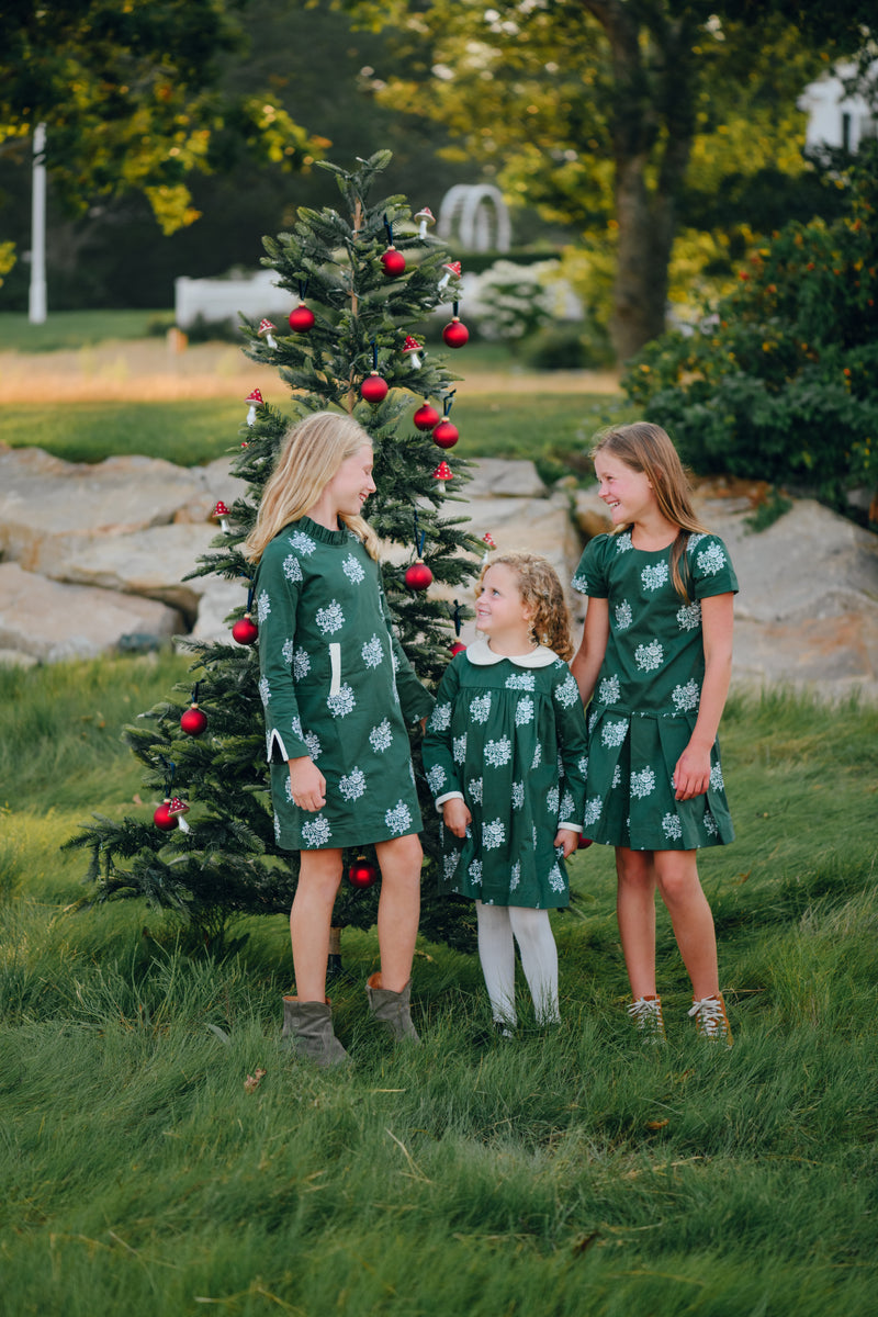 Green Floral Georgia Dress