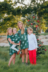 Green Floral Georgia Dress