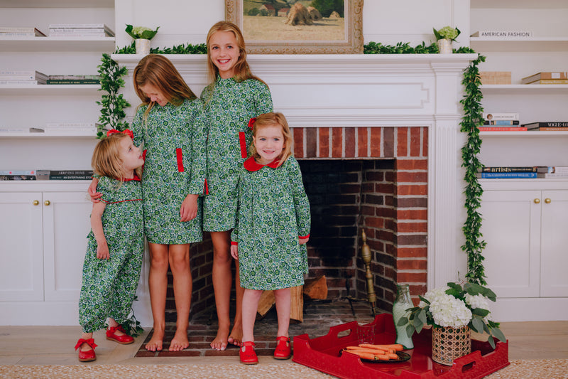 Green Floral Patty Romper